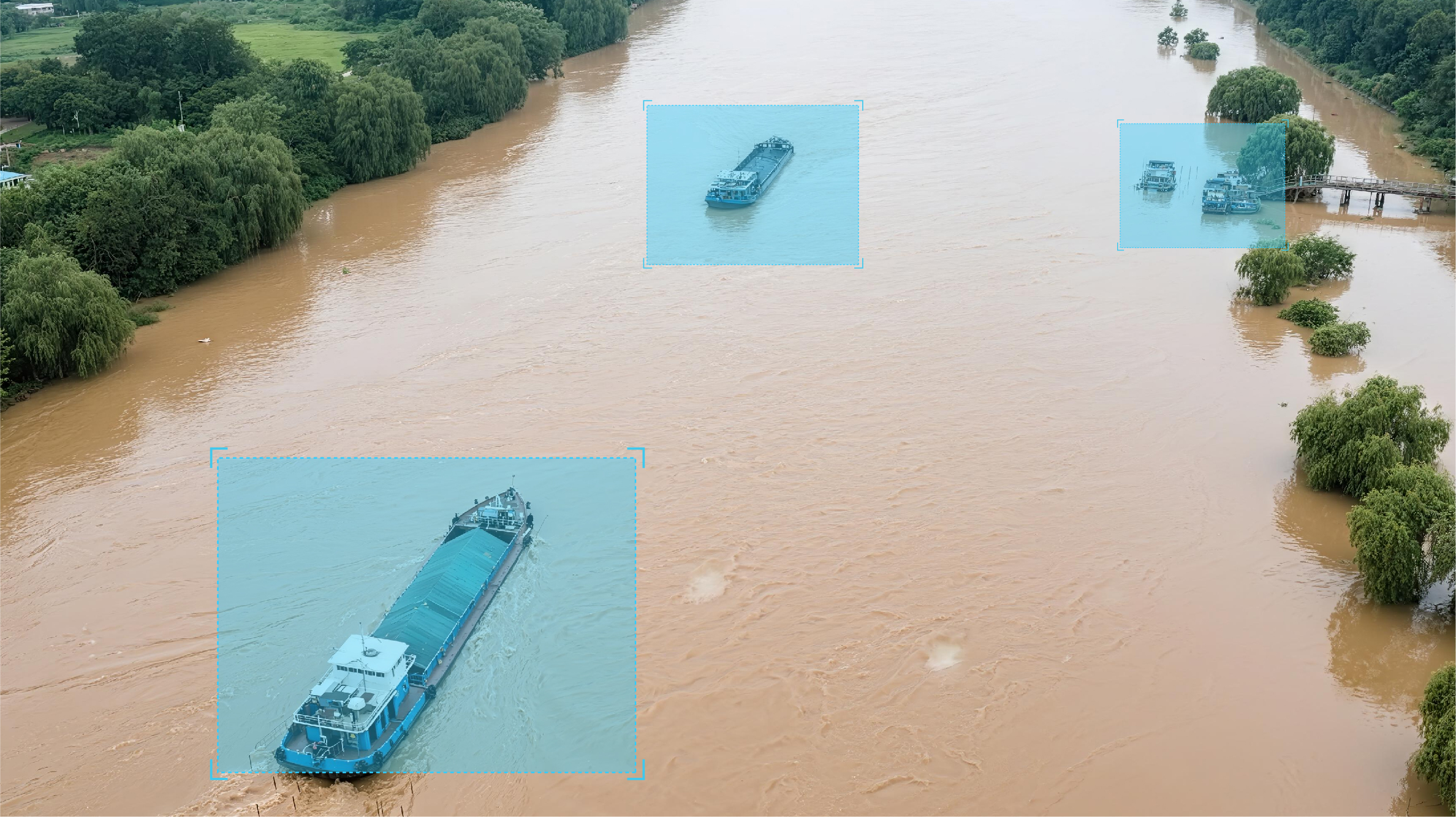 汛期违法水上作业识别