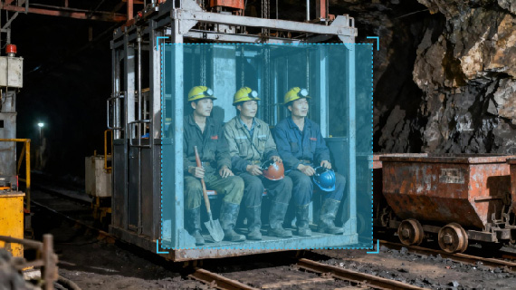 罐笼乘坐人员超限识别