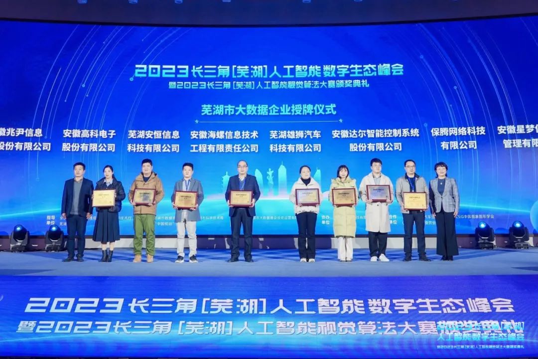 芜湖市大数据企业授牌仪式